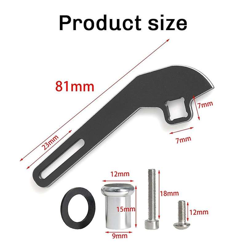 Aluminium Alloy Transmitter Steering Wheel Trigger One-Handed Control Adapter for NB4 NB4+ NB4 PRO B