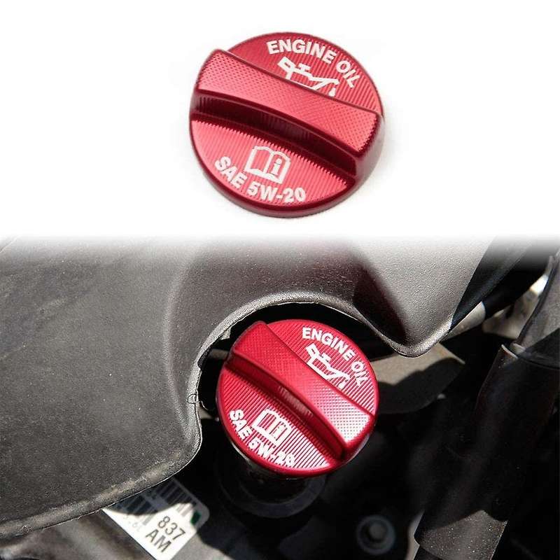 Aluminium Alloy Engine Oil Cap Radiator Cover Trim Decorative for Dodoge Charger 2011-2021 Car Acces