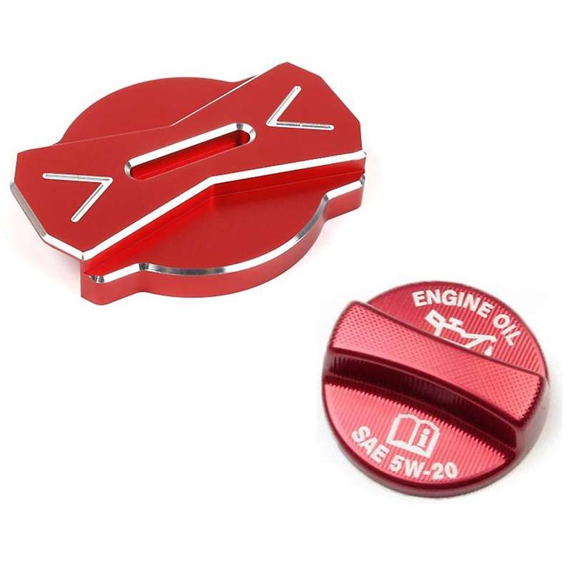 Aluminium Alloy Engine Oil Cap Radiator Cover Trim Decorative for Dodoge Charger 2011-2021 Car Acces