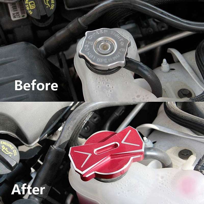 Aluminium Alloy Engine Oil Cap Radiator Cover Trim Decorative for Dodoge Charger 2011-2021 Car Acces