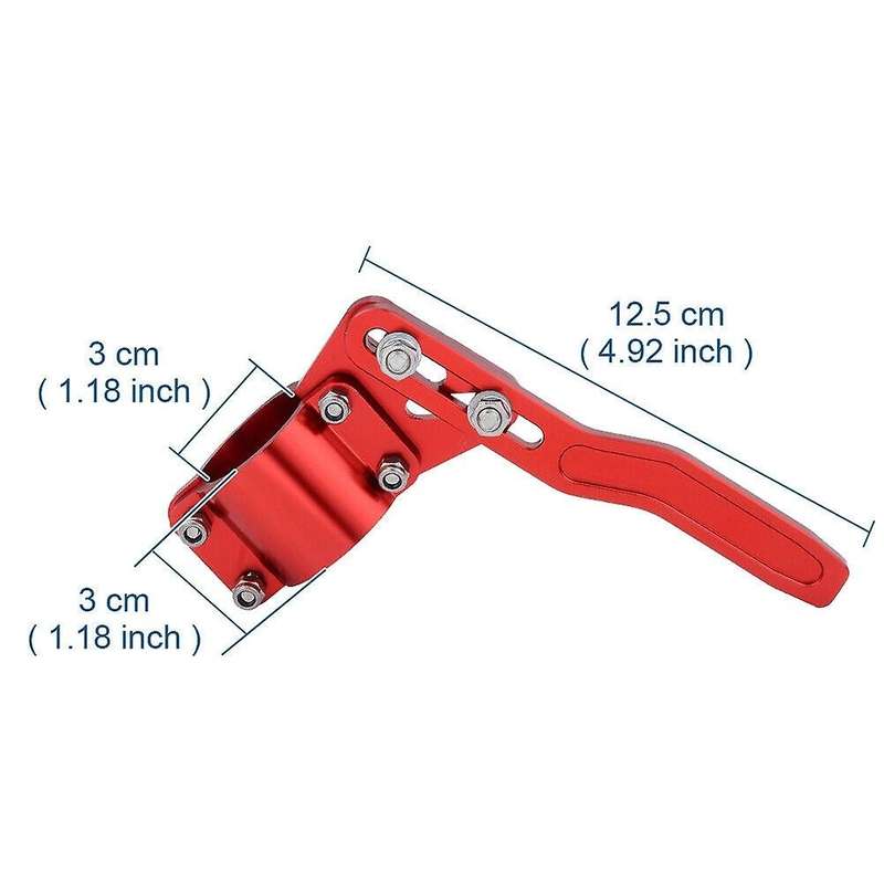 Aluminium Red Car Turn Signal Lever Extender Steering Wheel Turn Rod Position Up Kit