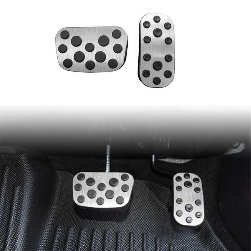 Aluminum Alloy Car Foot Pedal Pads Accelerator Gas Brake Pedal Cover for Land Cruiser 250 Prado LC25