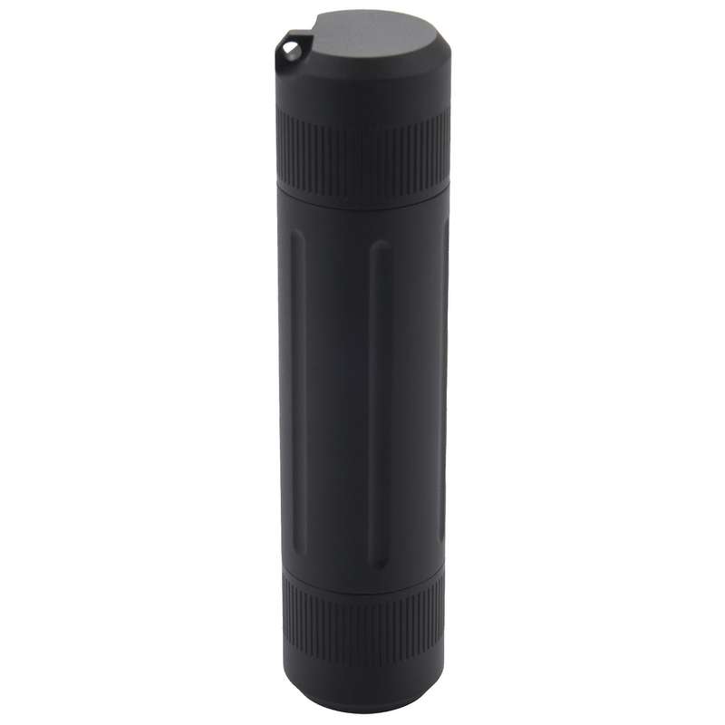 Aluminum Alloy Black Waterproof Bottle Camping Survival Seal Bottle Outdoor Tool