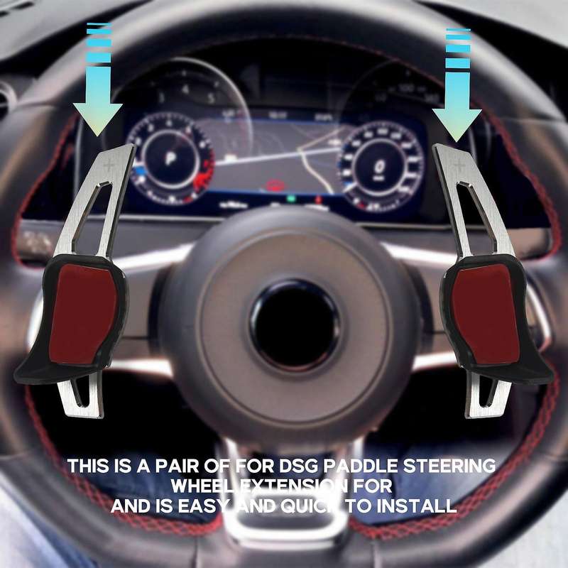 Aluminum Alloy for Paddle for The Public Golf 6 Mk6 R20 R36 Cc for Steering Wheel Shift, Silver