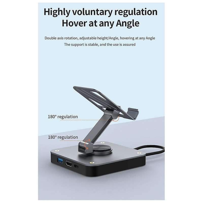Aluminum Alloy Folding Rotating Stand Docking Station Game Switch Console Base 4K HD Projection Scr