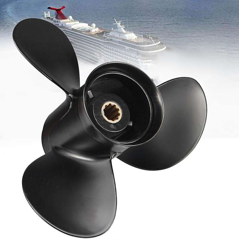 Aluminum Alloy Outboard Propeller 3r0b645250 25-30hp 9.9 X 12 for Mercury Tohatsu Spline Tooth 3 Bl