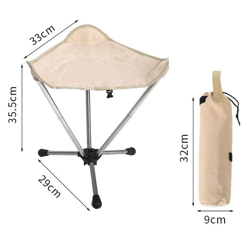 Aluminum Alloy Outdoor Fishing Folding Stool Portable Stool Triple-Cornered Stool Folding Three-Legg