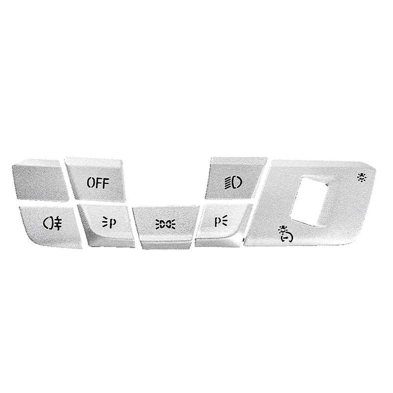 Aluminum Alloy Headlight Switch Button Sticker Decoration Cover Trim Patch for A90 2018-2021 Accesso