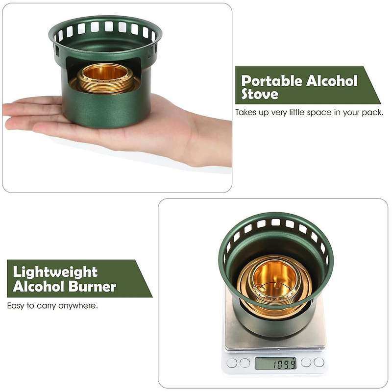 Aluminum Camping Alcohol Stoves Portable Picnic Bbq Furnace Windproof Alcohol Stoves Outdoor Cooking