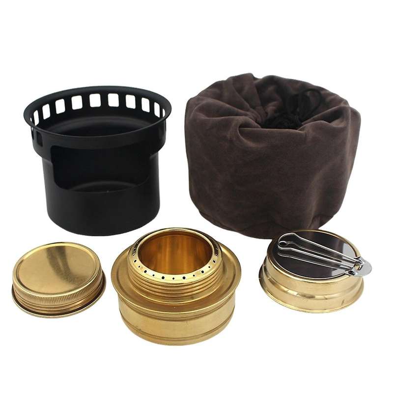 Aluminum Camping Alcohol Stoves Portable Picnic Bbq Furnace Windproof Alcohol Stoves Outdoor Cooking