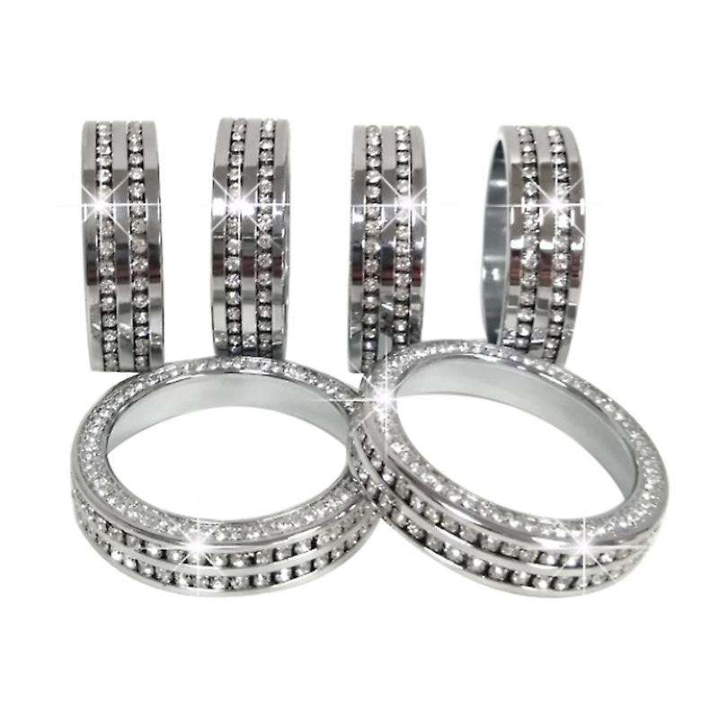 Aluminum Bling Crystal Style Air Conditioner Switch Trailer 4WD VOL Knob Button Trim for 2016- 2019
