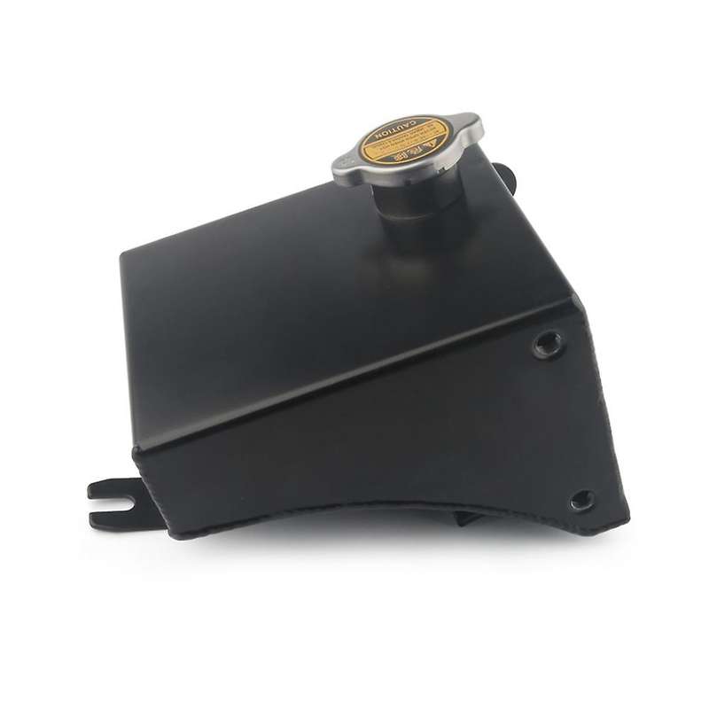 Aluminum Coolant Overflow Tank Reservoir Kit for 240SX S13 SR20DET KA24DE KA24E KA24 1989-1994, Silv