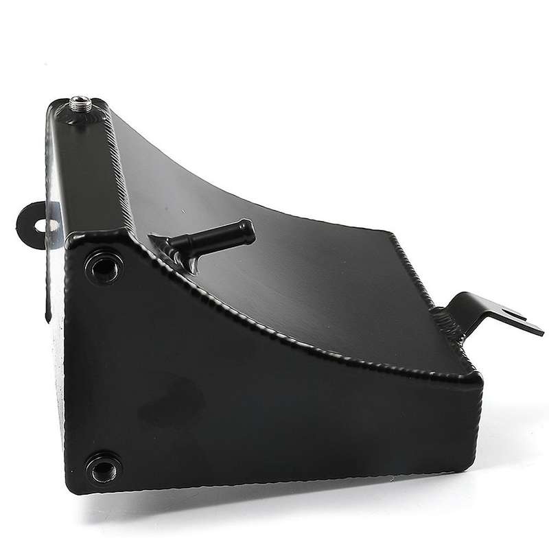 Aluminum Coolant Overflow Tank Reservoir Kit for 240SX S13 SR20DET KA24DE KA24E KA24 1989-1994, Silv