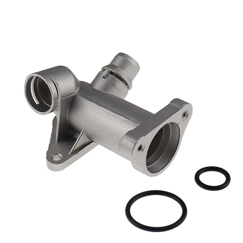 Aluminum Car Coolant Hose Outlet Connector Cooling Radiator Outlet Pipe 058121132 for B5 A4 1.8T