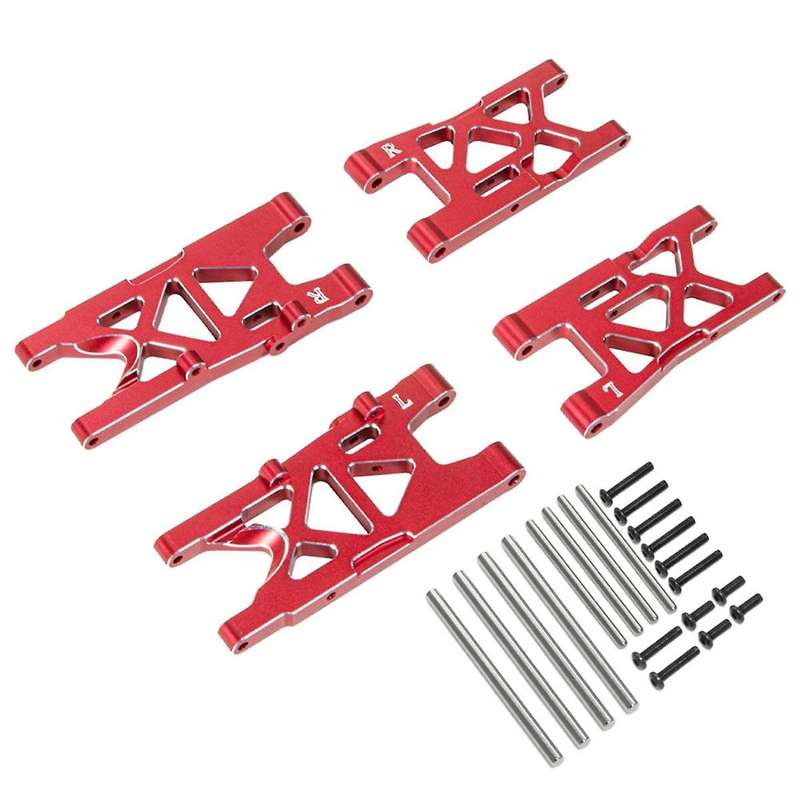 Aluminum Front and Rear Suspension Arms for ARRMA 1/8 Mojave 4S Upgrade Parts Red