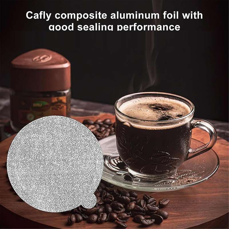 Aluminum Foils Lids Seals - Reuse Capsules Coffee Pods 120Pcs, for Vertuoline Vertuo Reuse Coffee P