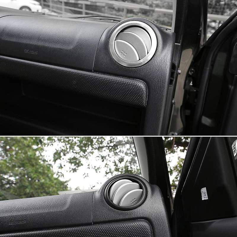 Aluminum Decoration Cover Trim Air Conditioning AC Vent Outlet Ring Sticker for Jimny Car Accessorie