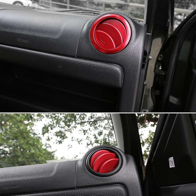 Aluminum Decoration Cover Trim Air Conditioning AC Vent Outlet Ring Sticker for Jimny Car Accessorie