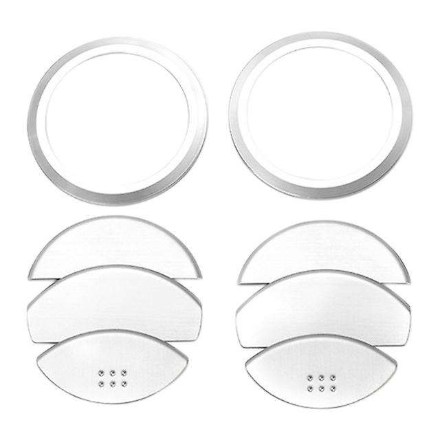 Aluminum Decoration Cover Trim Air Conditioning AC Vent Outlet Ring Sticker for Jimny Car Accessorie