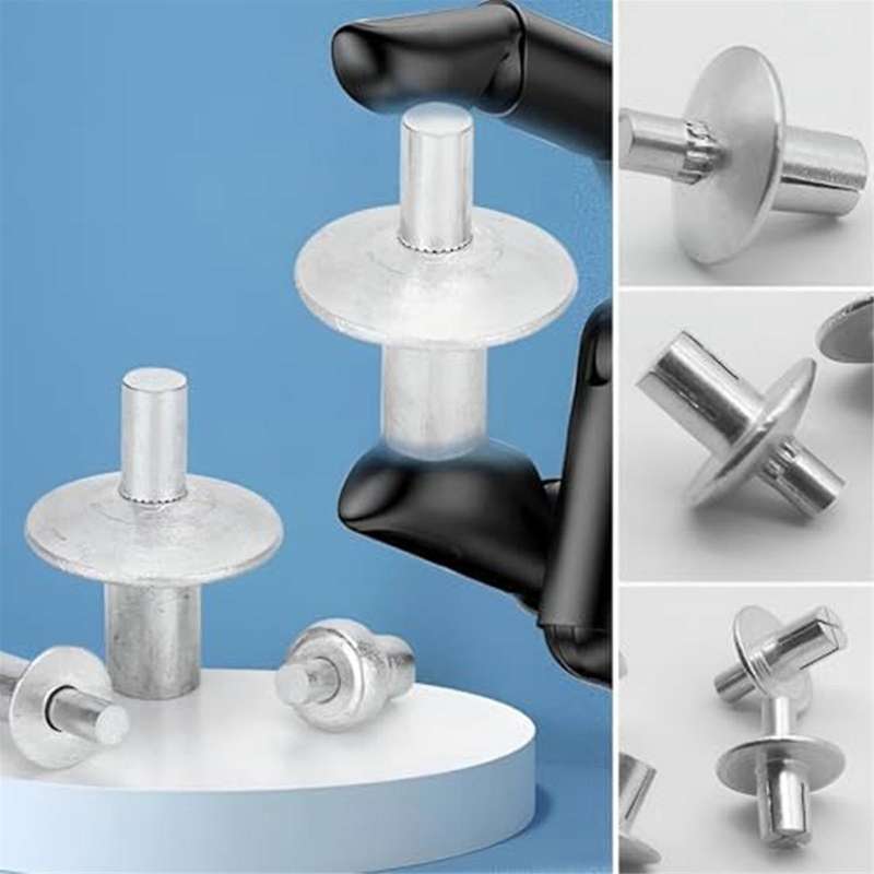 Aluminum Core Rivets with Round Head, Knock Type Expansion Aluminum Rivets, Half Round Head Aluminum