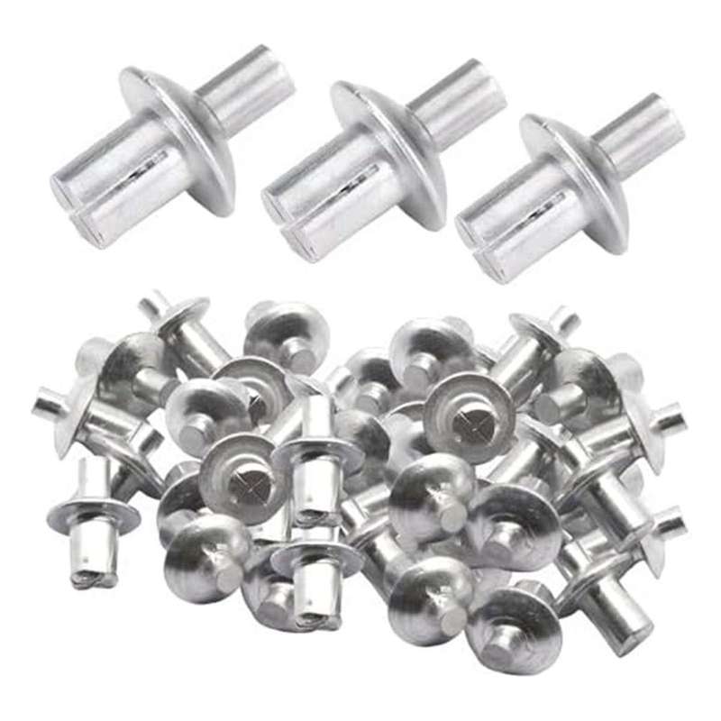Aluminum Core Rivets with Round Head, Knock Type Expansion Aluminum Rivets, Half Round Head Aluminum