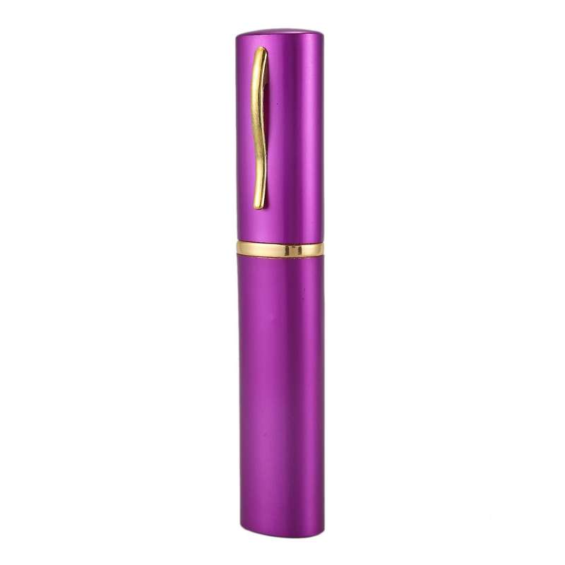 Aluminum Pen Shape Shell Stainless Steel Folding Travel Chopsticks,silver