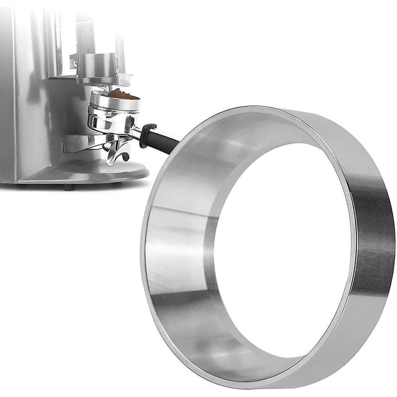 Aluminum Magnetic Coffee Powder Ring Intelligent Dosing Bowl Funnel Portafilter Accessories(51Mm)