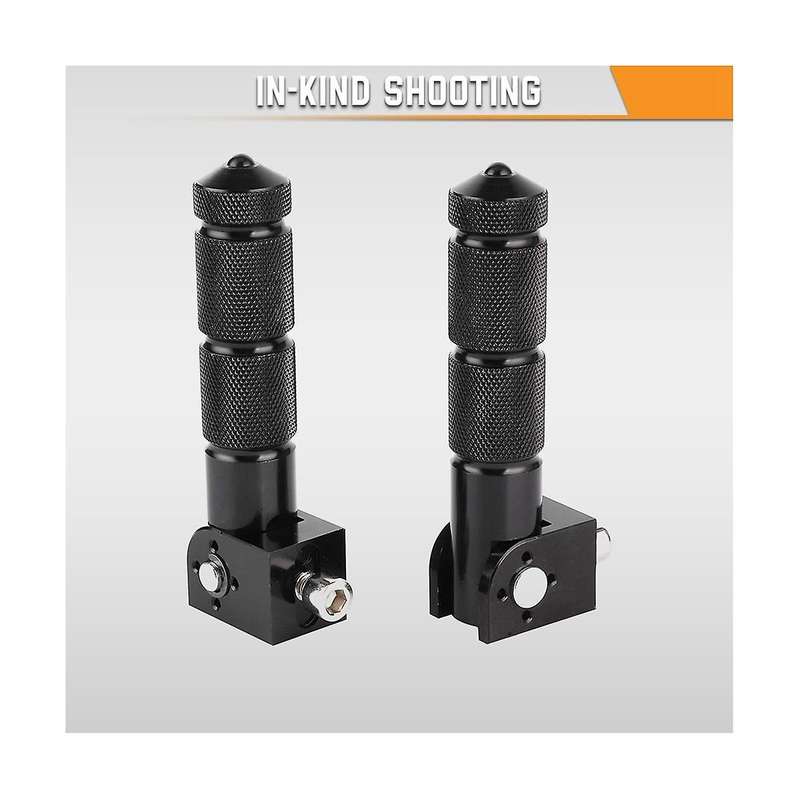 Aluminum Rear Foot Pegs for Electric Car and Motorcycle 8mm 90 Degree Folding Support Bar Motorcycle
