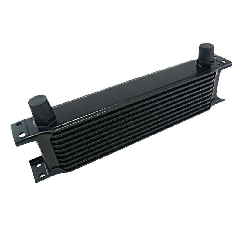 Aluminum Radiator 10 Rows British Type Car Engine Cooling Radiator Replacement Universal Cooler Blac