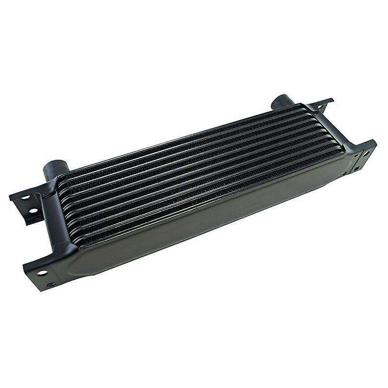 Aluminum Radiator 10 Rows British Type Car Engine Cooling Radiator Replacement Universal Cooler Blac