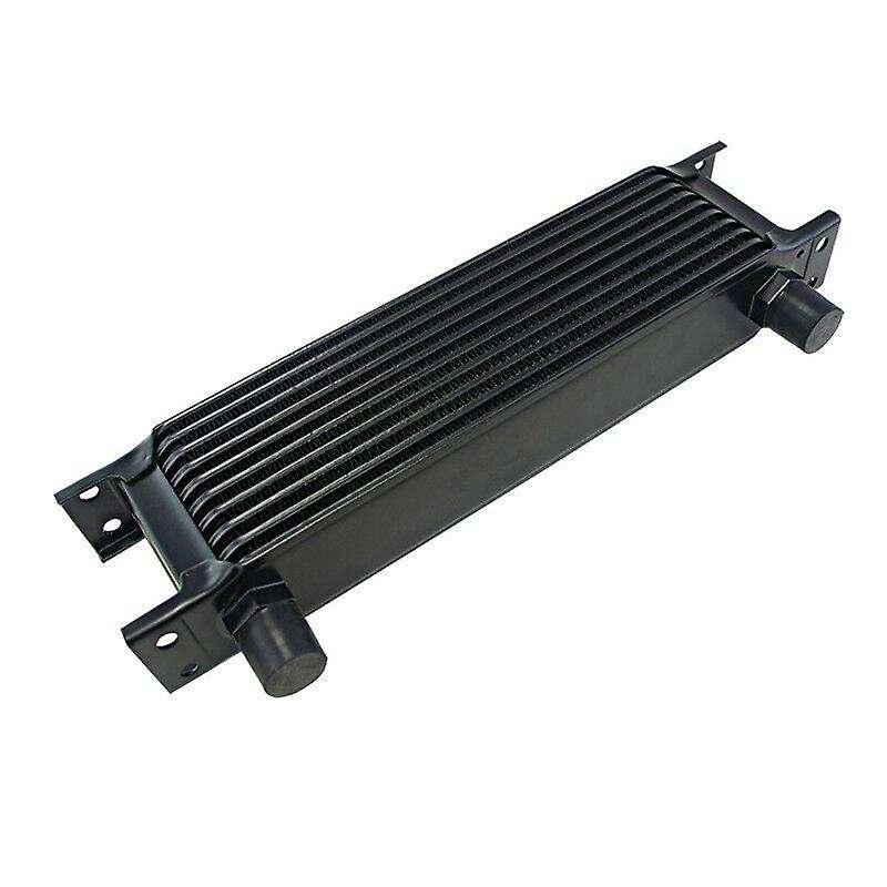 Aluminum Radiator 10 Rows British Type Car Engine Cooling Radiator Replacement Universal Cooler Blac