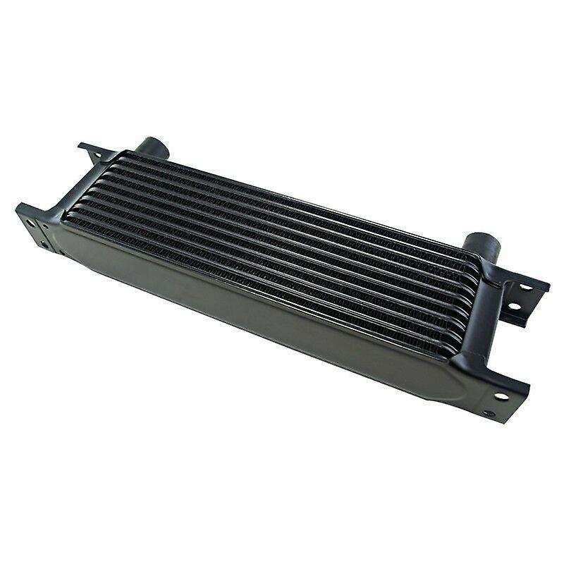 Aluminum Radiator 10 Rows British Type Car Engine Cooling Radiator Replacement Universal Cooler Blac