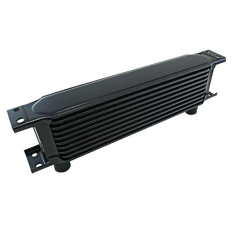 Aluminum Radiator 10 Rows British Type Car Engine Cooling Radiator Replacement Universal Cooler Blac