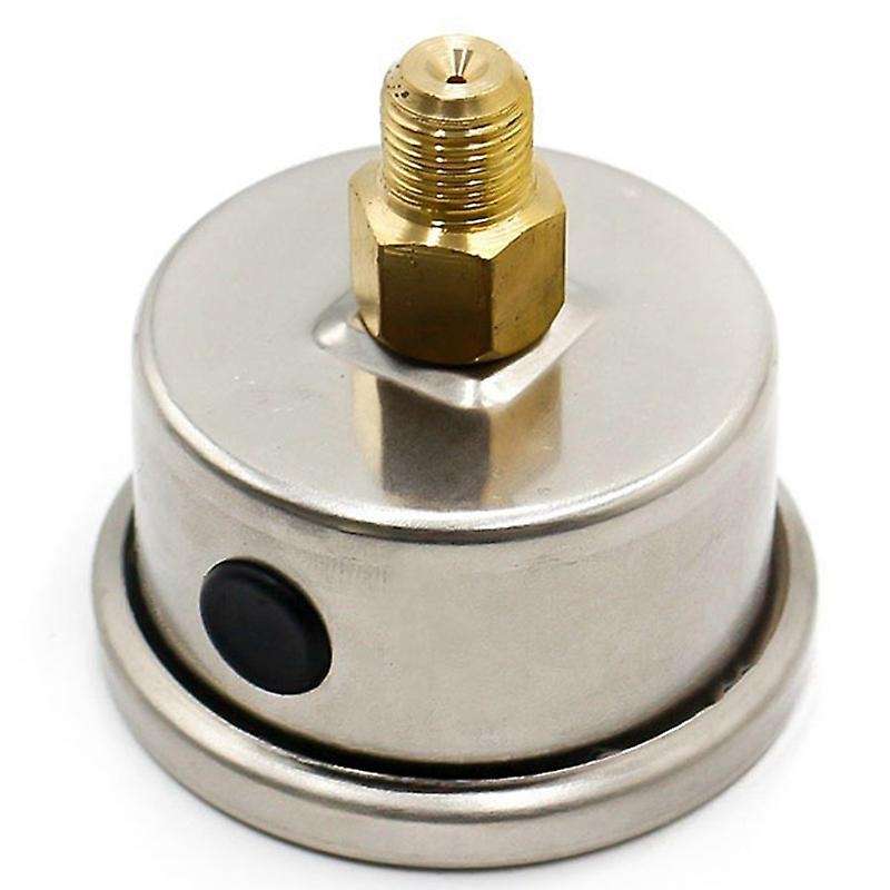 Aluminum Silver Fuel Pressure Regulator Black Face Color Meter with 1/8 NPT Indicator Control Oil Ca