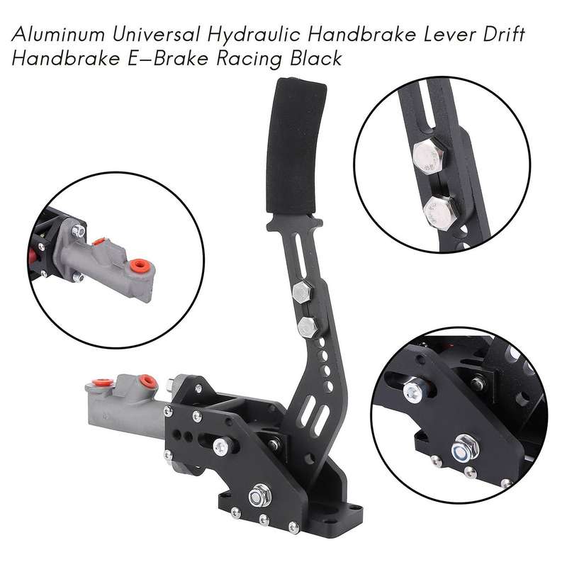 Aluminum Universal Hydraulic Handbrake Lever Drift Handbrake E-Brake Racing Black