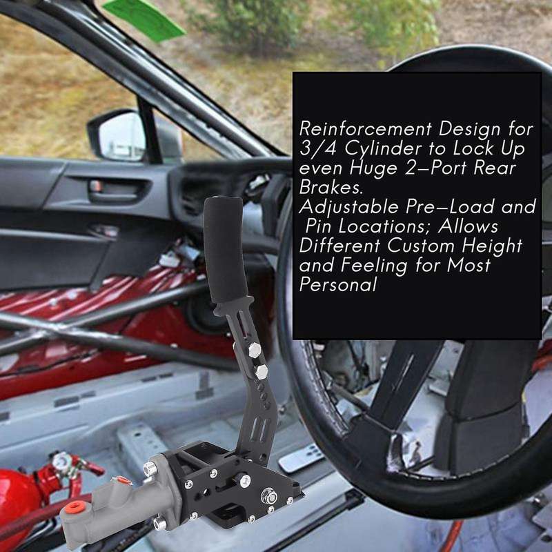 Aluminum Universal Hydraulic Handbrake Lever Drift Handbrake E-Brake Racing Black