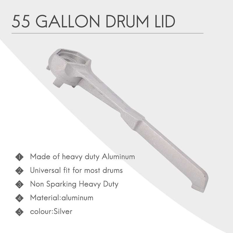 Aluminum Wrench for Opening 10 15 20 30 55 Gallon Drum Racing Fuel Methanol Nitro Alcohol Gas Oil So