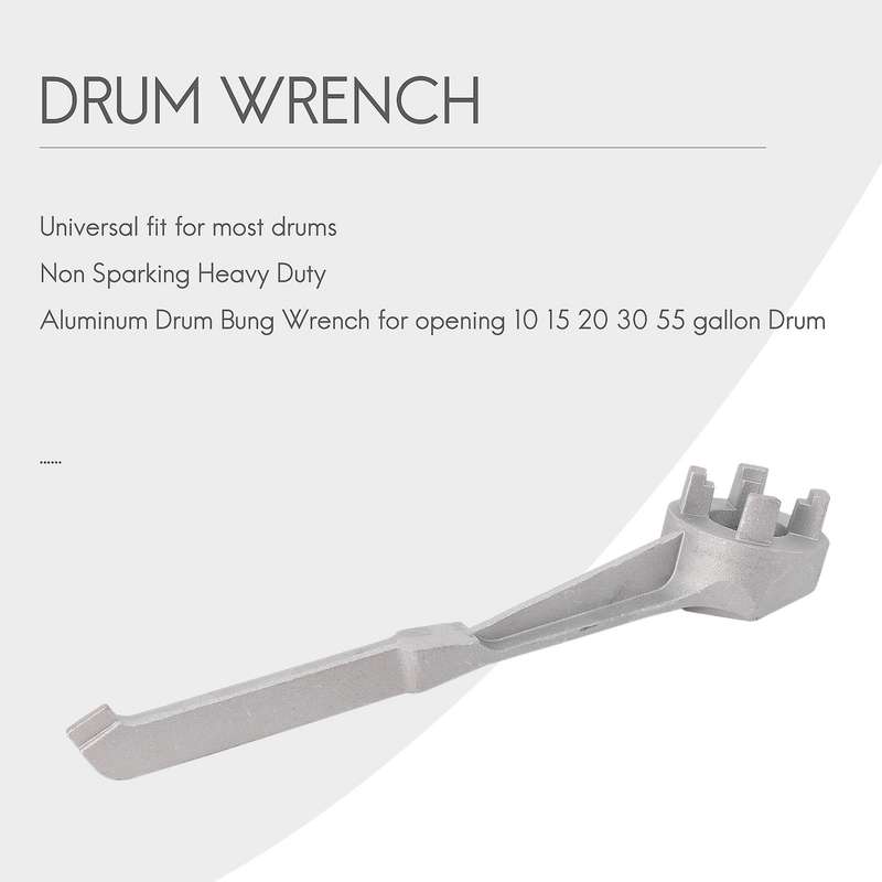 Aluminum Wrench for Opening 10 15 20 30 55 Gallon Drum Racing Fuel Methanol Nitro Alcohol Gas Oil So