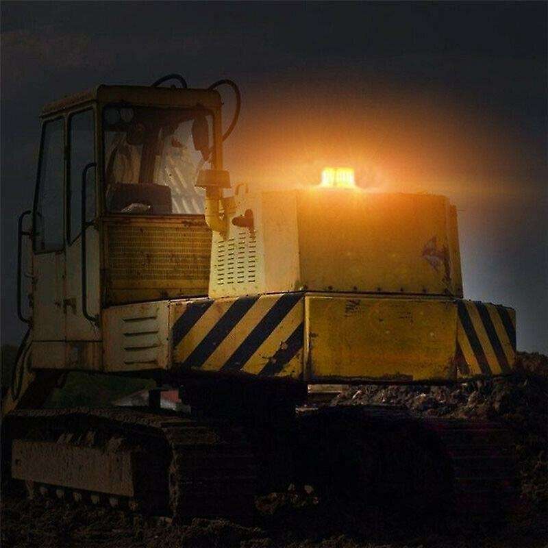 Amber 240 LED Strobe Beacon Light Rotating Emergency Warning 14 Flash Patterns