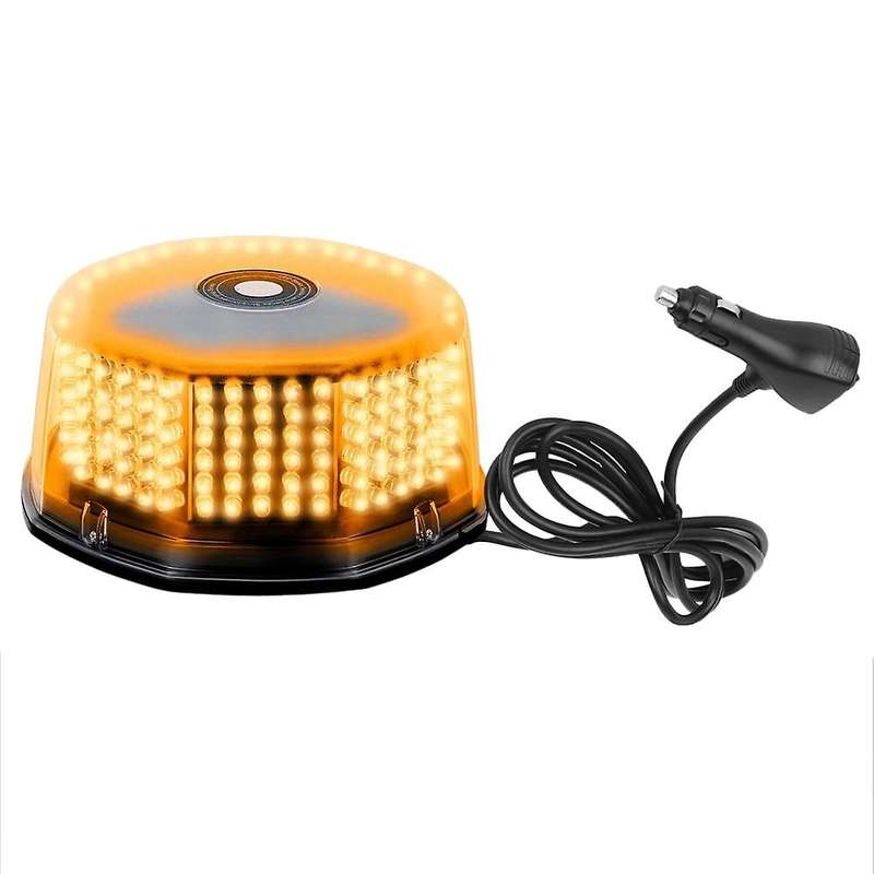 Amber 240 LED Strobe Beacon Light Rotating Emergency Warning 14 Flash Patterns