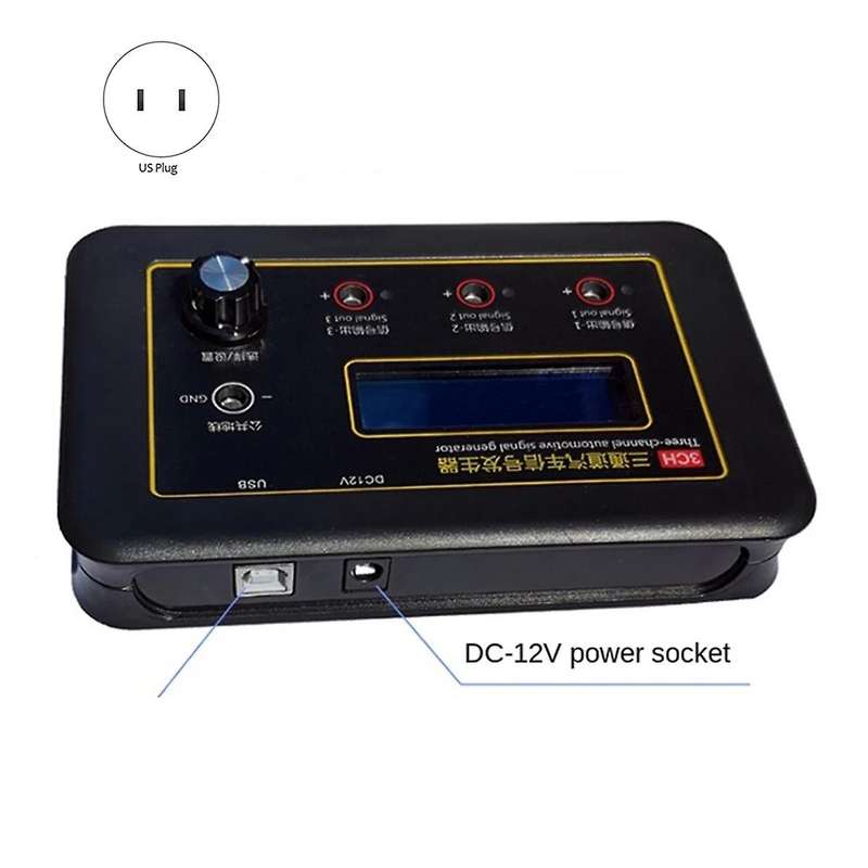 Am-3ch Three Channel Automobile Signal Generator Crankshaft Camshaft Sensor Simulator Car Ecu Comput