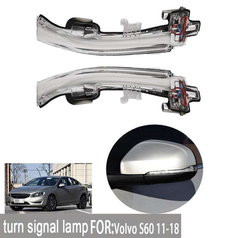 Amber & Blue LED Sequential Dynamic Side Mirror Blinker for S60 CC S60 II S80 II V40 CC 40 II CC V70