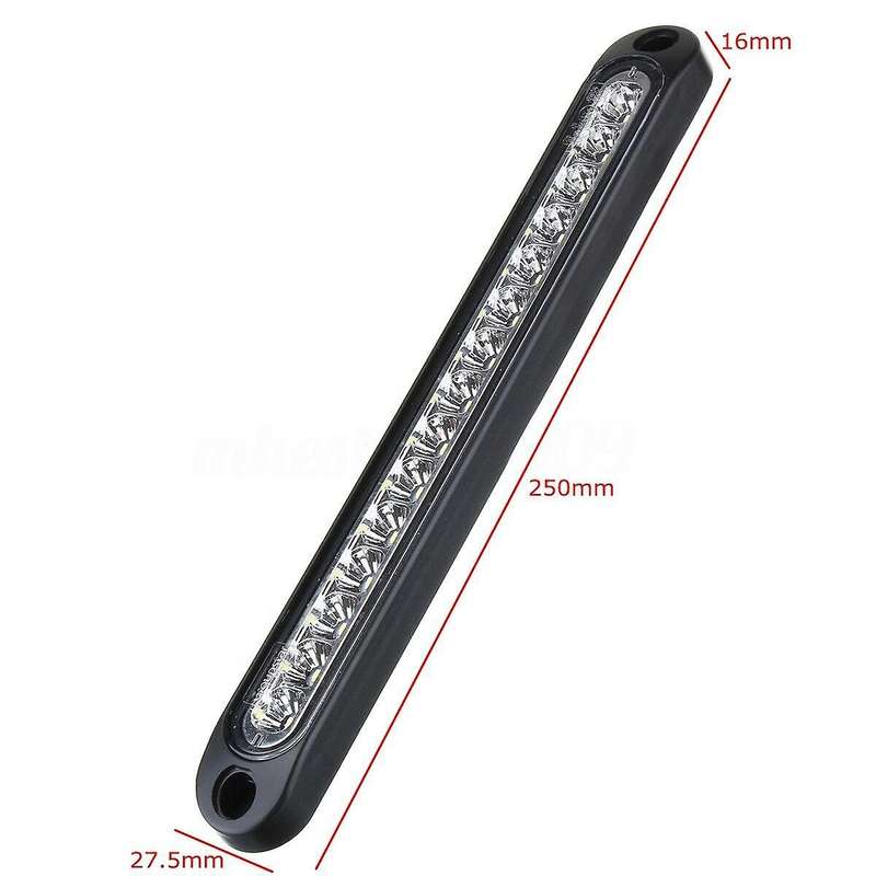 Amber Led 10-30V Stop Tail Rear Light Taillight Ultra-Slim Trailer Truck Blinker