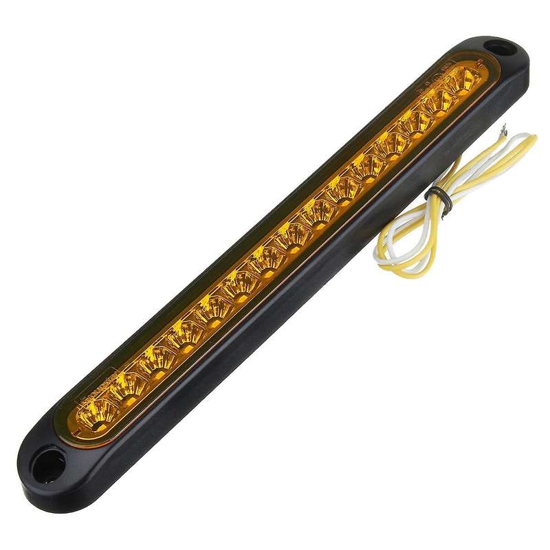 Amber Led 10-30V Stop Tail Rear Light Taillight Ultra-Slim Trailer Truck Blinker