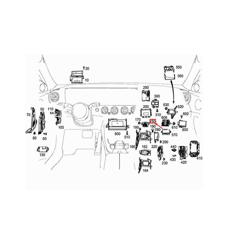 Ambient Lighting Units Ecu Ambient Light Module A2229005118 A2229007517 for C S E Class Glc W205 W21