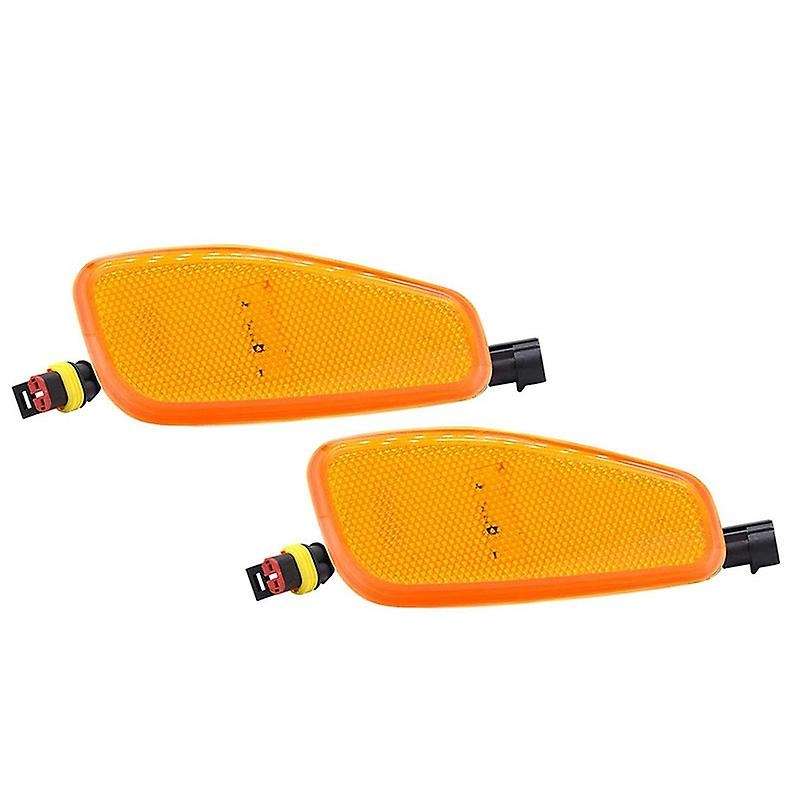 Amber LED Lights Side Marker Turn Signal Lamps Update Kit for 2015-2019 Accessories 2Pcs