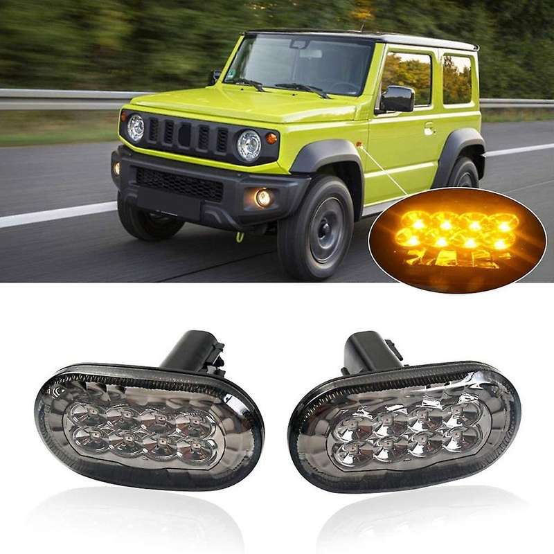 Amber LED Side Marker Lights for Jimny JB74 JB64 2018- Turn Signal Indicator Light Replacement, Smo