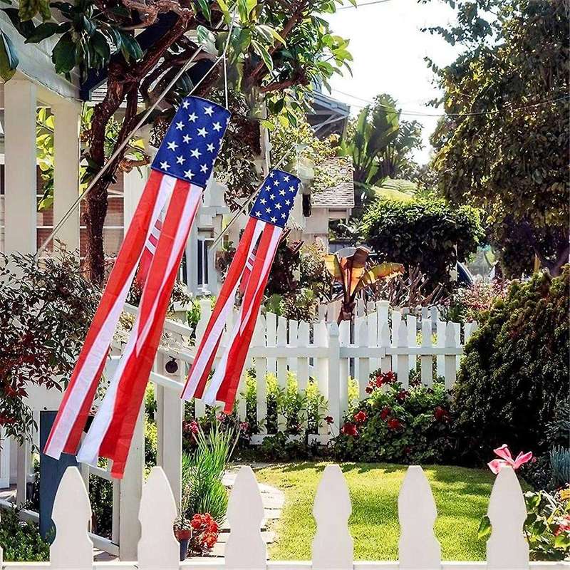 American Flag Wind Socks Outdoor Embroidered Stars and American Patriotic Accessories