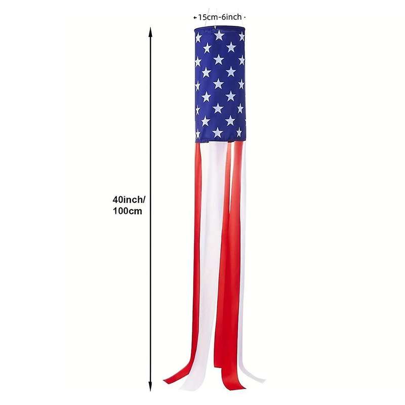 American Flag Wind Socks Outdoor Embroidered Stars and American Patriotic Accessories