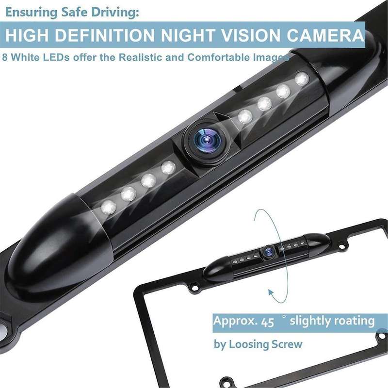 American License Plate Frame Reversing Camera CCD Night Vision Reversing Rear View Camera for Car/S